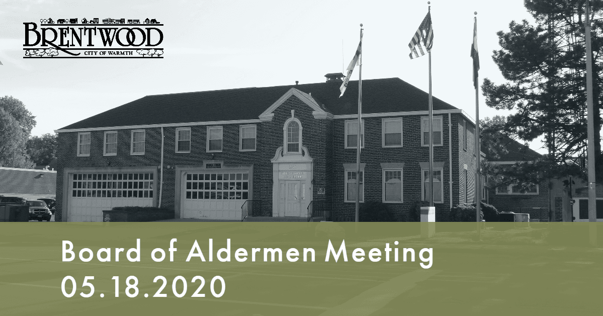 Board of Aldermen Meeting 5.18.2020
