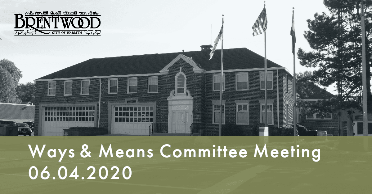 Ways and Means Committee Meeting 06.04.2020