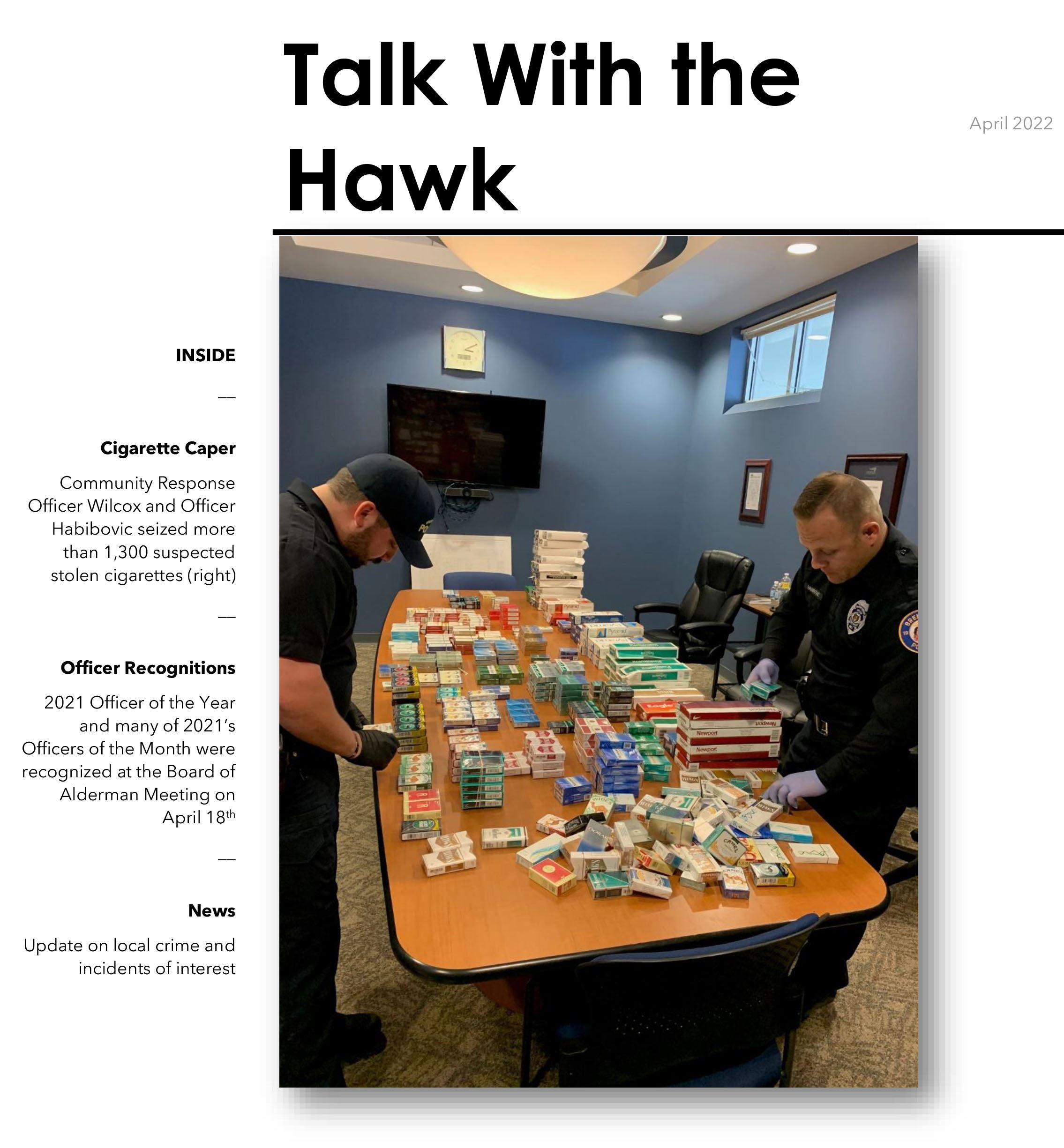 Talk With the Hawk Newsletter 05.2021