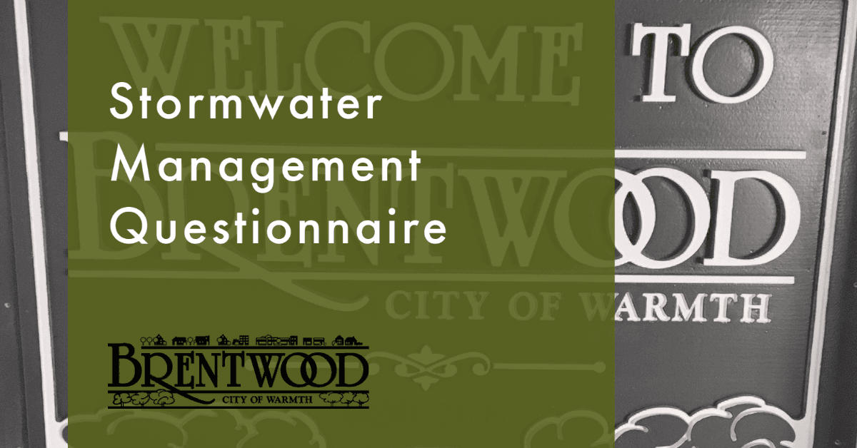 Stormwater Management Survey