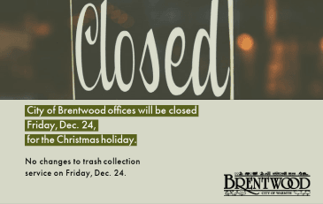 Closed Christmas Eve 2021