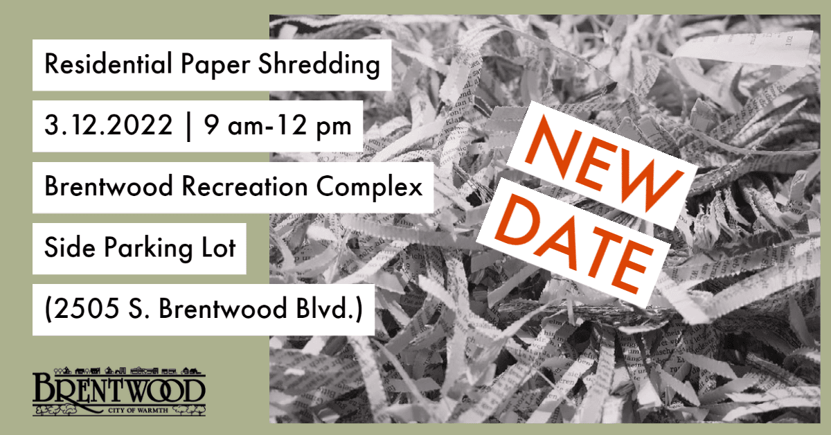 Community Shred Day 3.12.2022