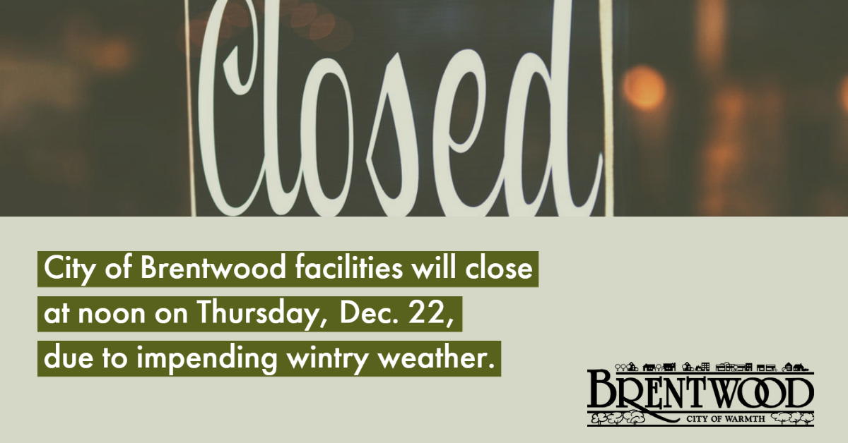 Closing Early 12.22.22