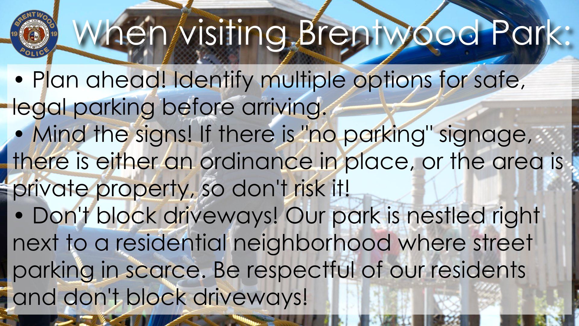 Brentwood Police Tips on Parking
